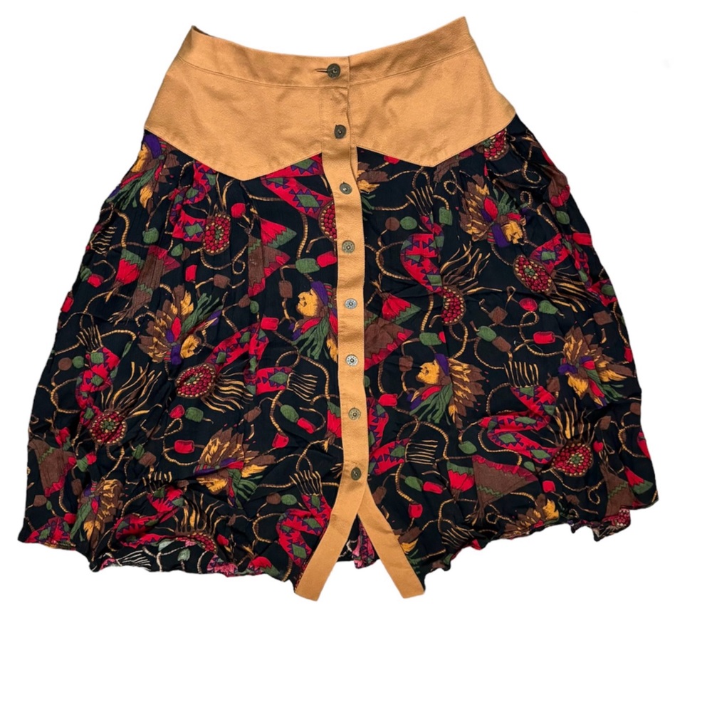 A.C. Sport Vintage Western Midi Skirt
